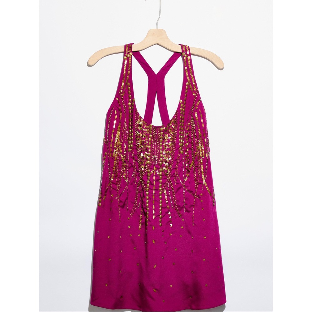 Free People Ella Embellished Slip